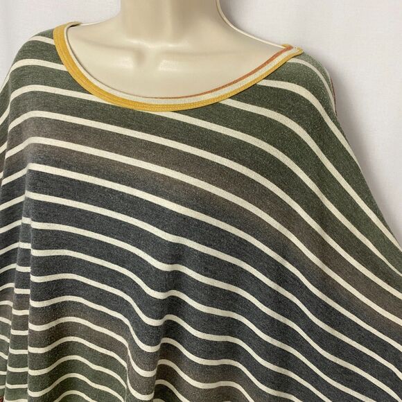 Andree by Unit Sweater Womens Large Striped Dolman Sleeve Boxy Oversized Soft - Picture 3 of 11
